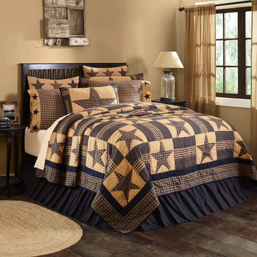 Teton Star Twin Quilt 68Wx86L VHC Brands - The Fox Decor
